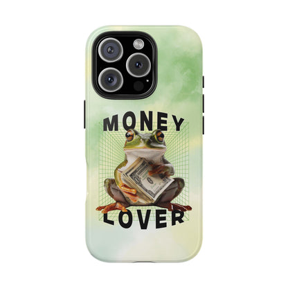 MONEY LOVER Frog Phone Case Funny Phone Case Cover for all iPhone Case - Samsung S23 S24 S23 S22