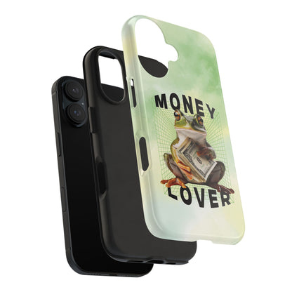 MONEY LOVER Frog Phone Case Funny Phone Case Cover for all iPhone Case - Samsung S23 S24 S23 S22