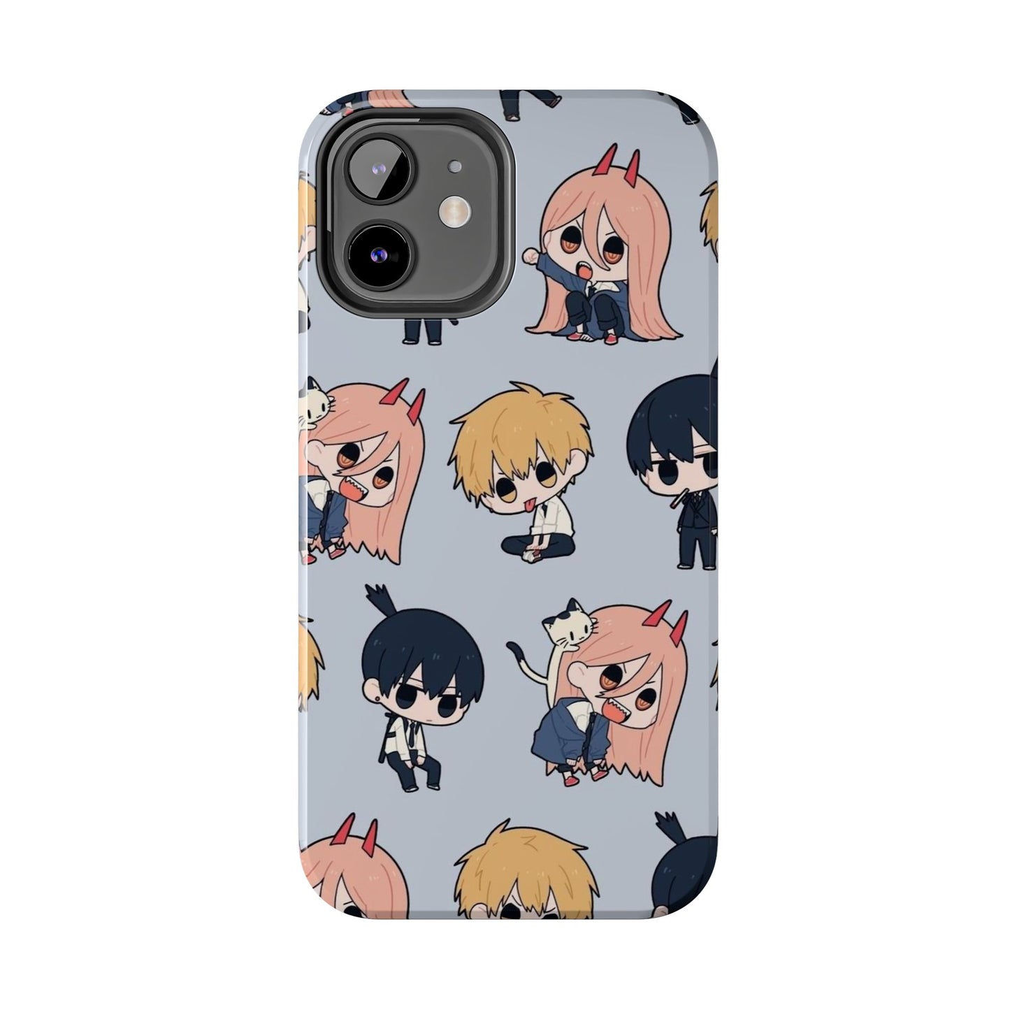 Anime Manga-Inspired Power and Denji iPhone Case for iPhone 16 and Samsung – Chainsaw Man Design