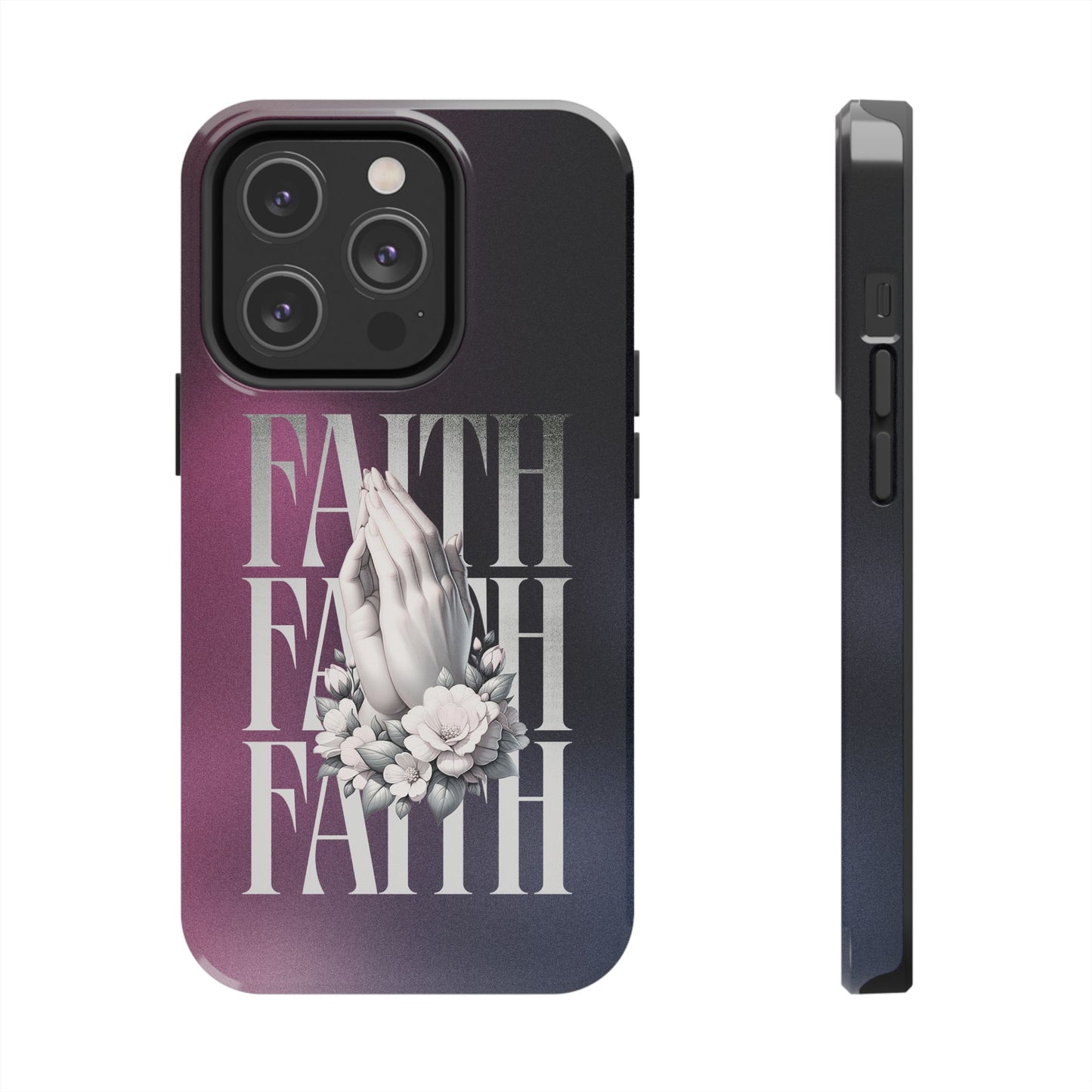 Faith Phone Case - Praying Hands Design, Christian Phone Cover for iPhone & Samsung