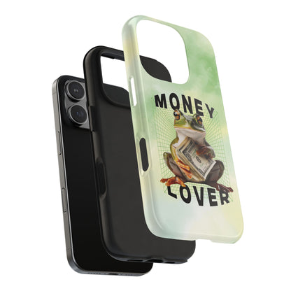 MONEY LOVER Frog Phone Case Funny Phone Case Cover for all iPhone Case - Samsung S23 S24 S23 S22