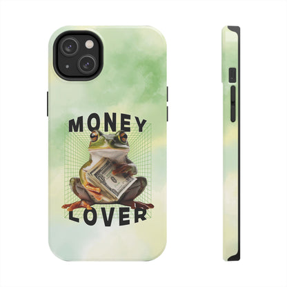 MONEY LOVER Frog Phone Case Funny Phone Case Cover for all iPhone Case - Samsung S23 S24 S23 S22