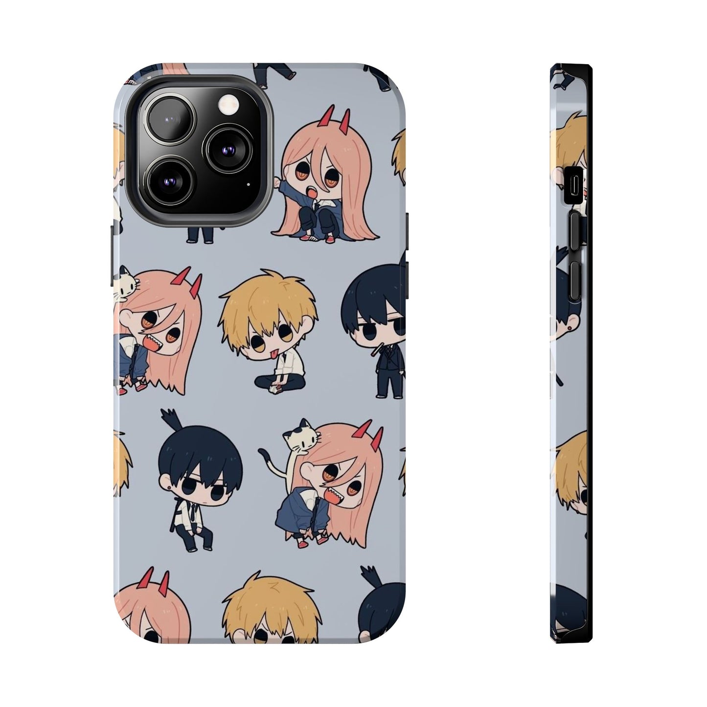 Anime Manga-Inspired Power and Denji iPhone Case for iPhone 16 and Samsung – Chainsaw Man Design