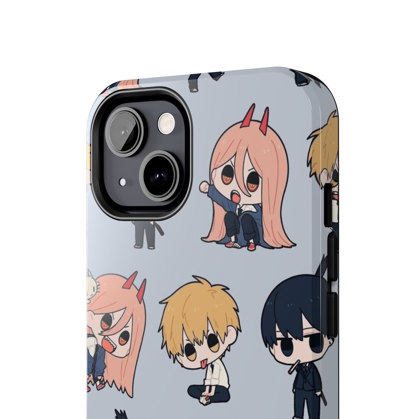 Anime Manga-Inspired Power and Denji iPhone Case for iPhone 16 and Samsung – Chainsaw Man Design