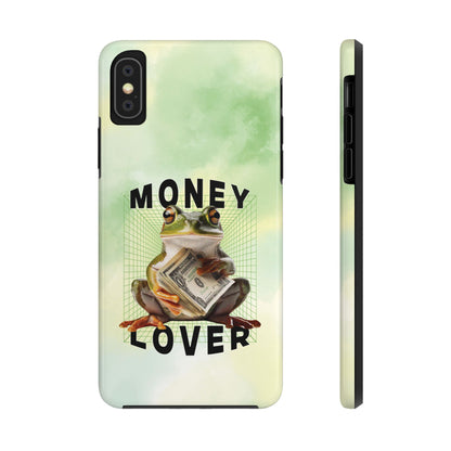 MONEY LOVER Frog Phone Case Funny Phone Case Cover for all iPhone Case - Samsung S23 S24 S23 S22