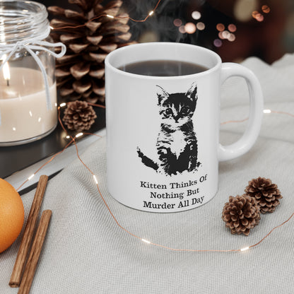 Cat Mug - Kitten Coffee Cup | Gift Idea | Cat Lovers Mug, Crazy Cat Lady Mug, Funny Cat Mug, Cat Lover Gift