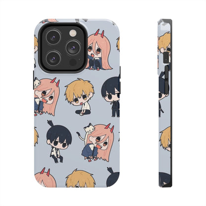 Anime Manga-Inspired Power and Denji iPhone Case for iPhone 16 and Samsung – Chainsaw Man Design