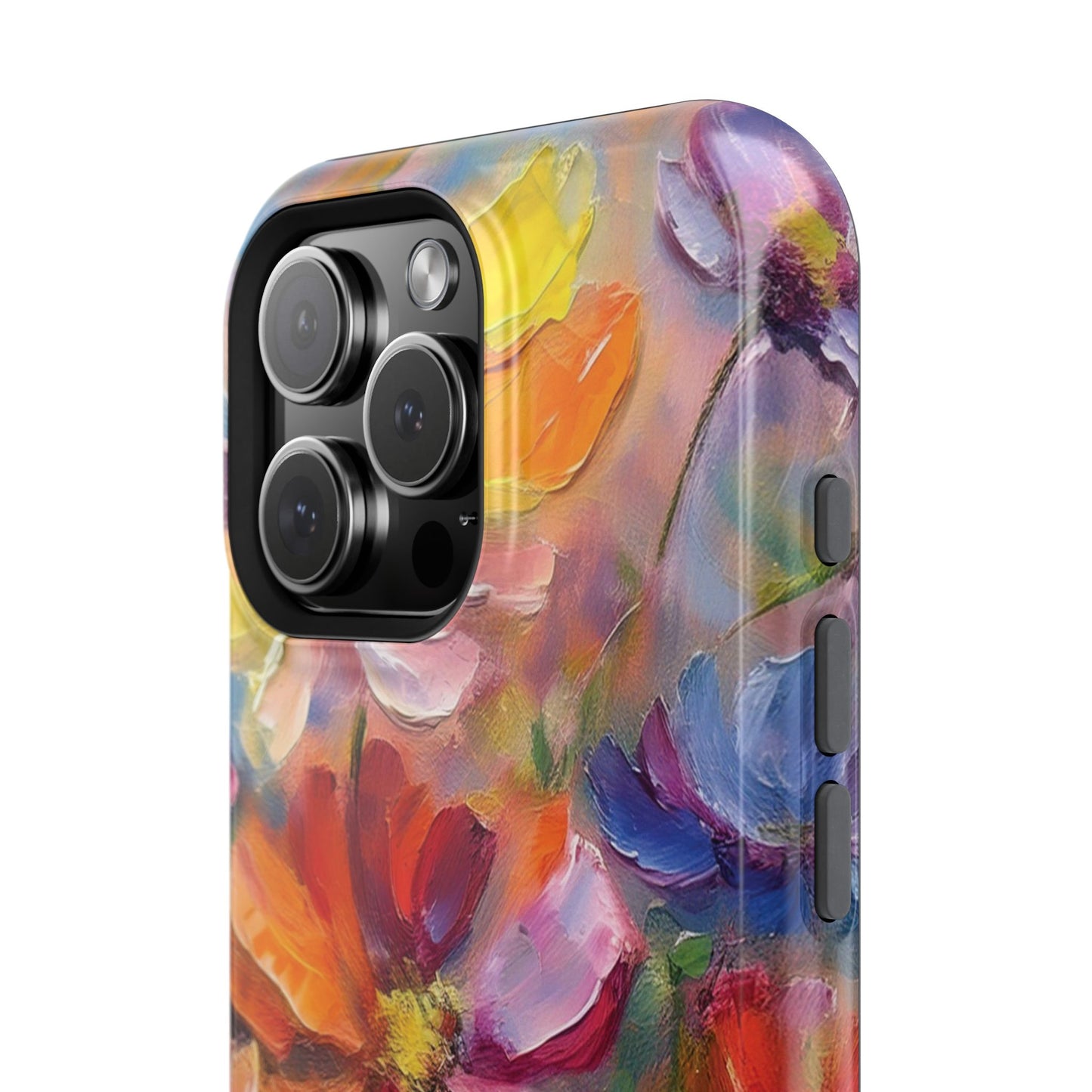 Flower Pattern Phone Case | 70s Retro | Cover for iPhone 16 15 14 13 12 SE Max Pro - Samsung Galaxy S Series - Flower Drawing