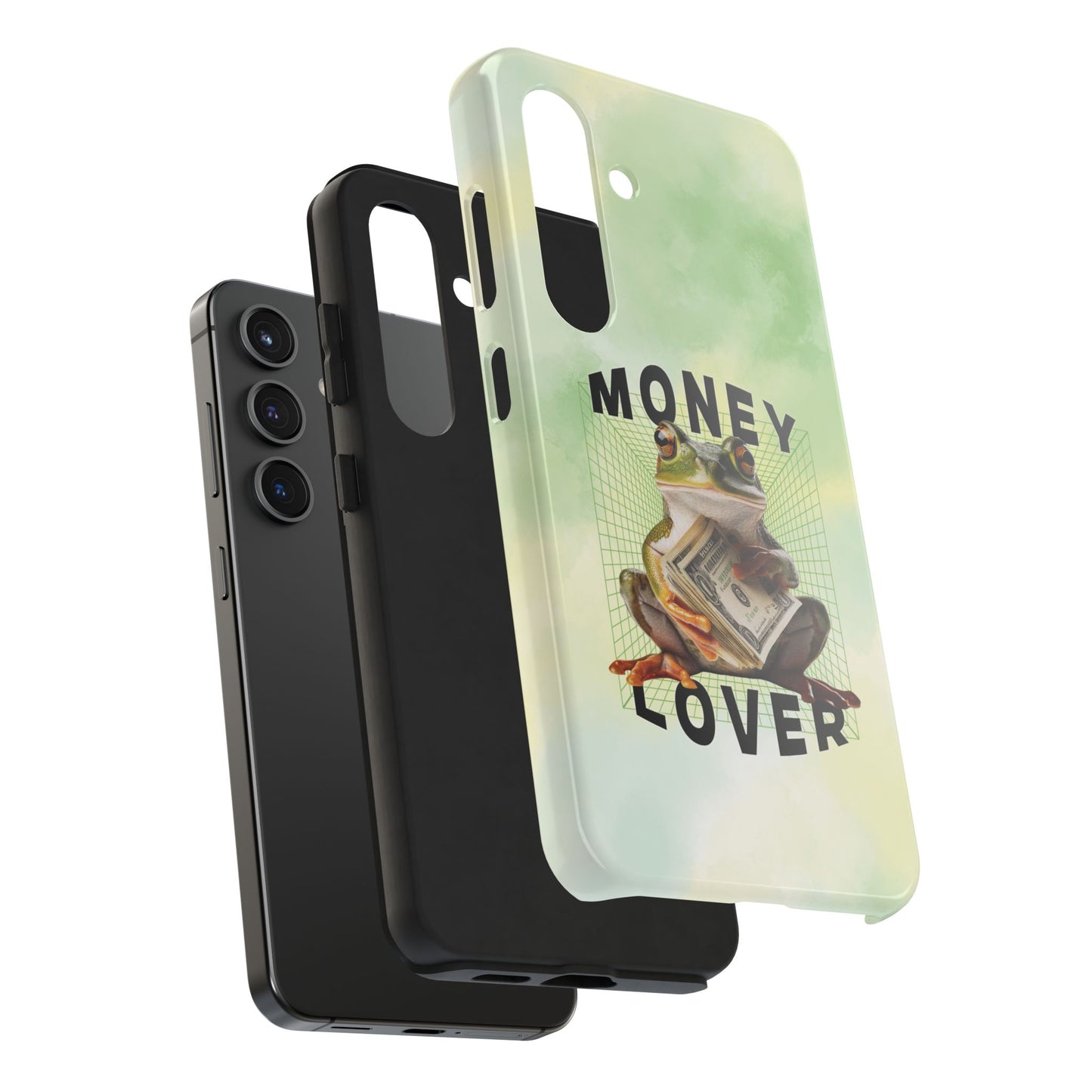 MONEY LOVER Frog Phone Case Funny Phone Case Cover for all iPhone Case - Samsung S23 S24 S23 S22