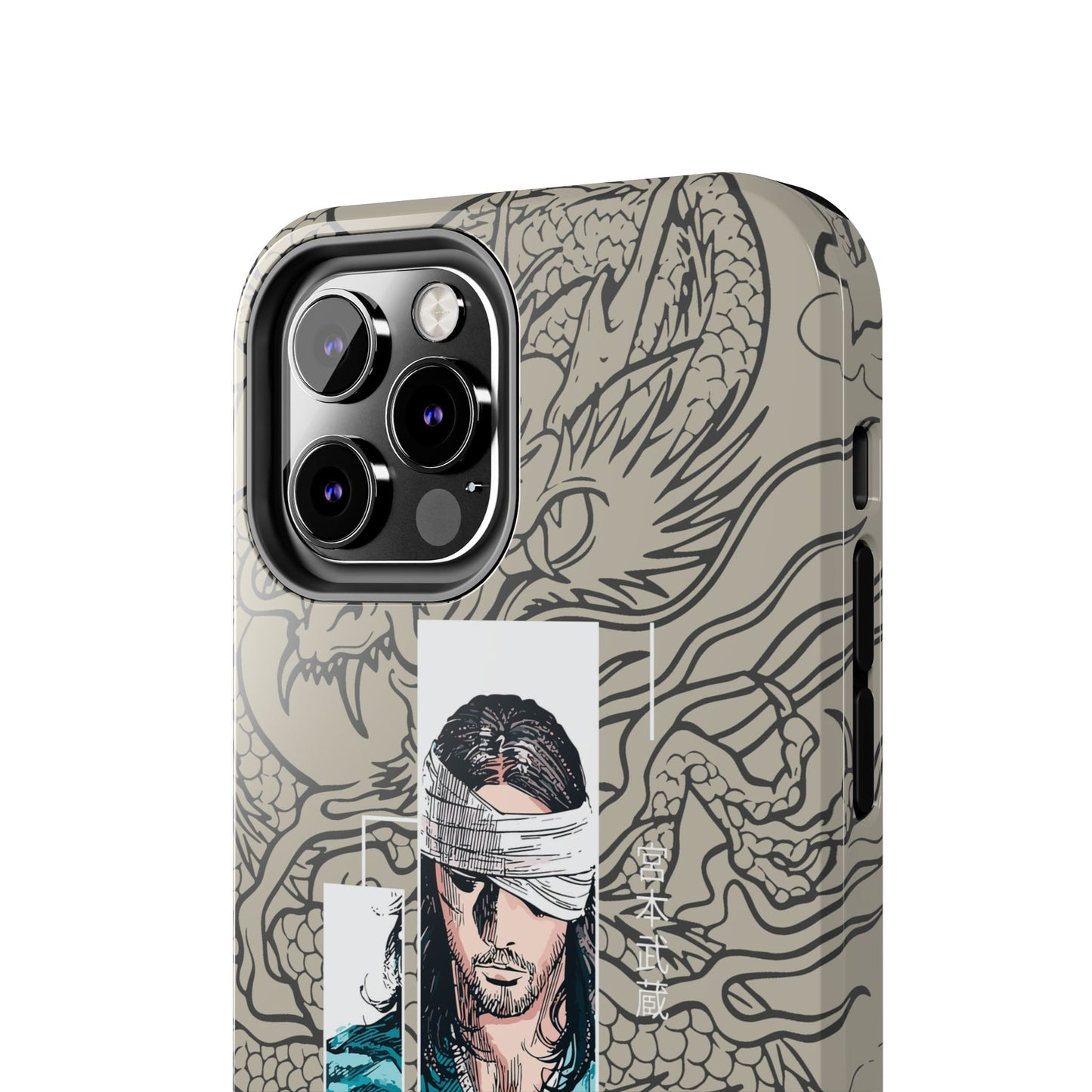 Samurai Anime Manga-Inspired iPhone Case – Musashi Design for iPhone 16-7 & Samsung