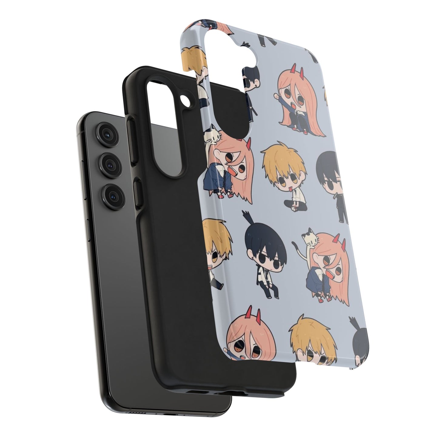 Anime Manga-Inspired Power and Denji iPhone Case for iPhone 16 and Samsung – Chainsaw Man Design