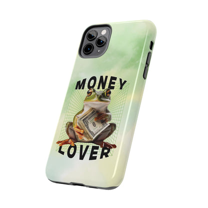 MONEY LOVER Frog Phone Case Funny Phone Case Cover for all iPhone Case - Samsung S23 S24 S23 S22