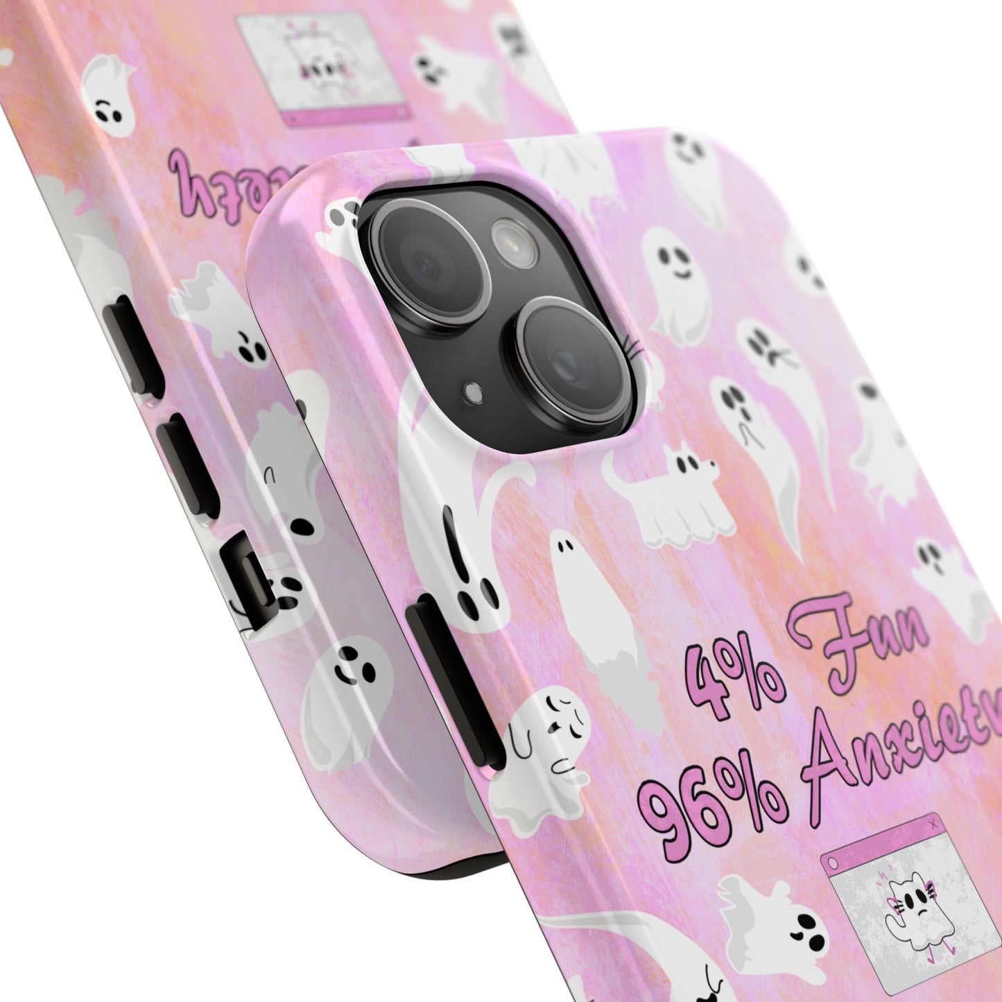 96 Anxiety Phone Case | Spooky Ghosts Halloween Case for iPhone 16 and More - Samsung