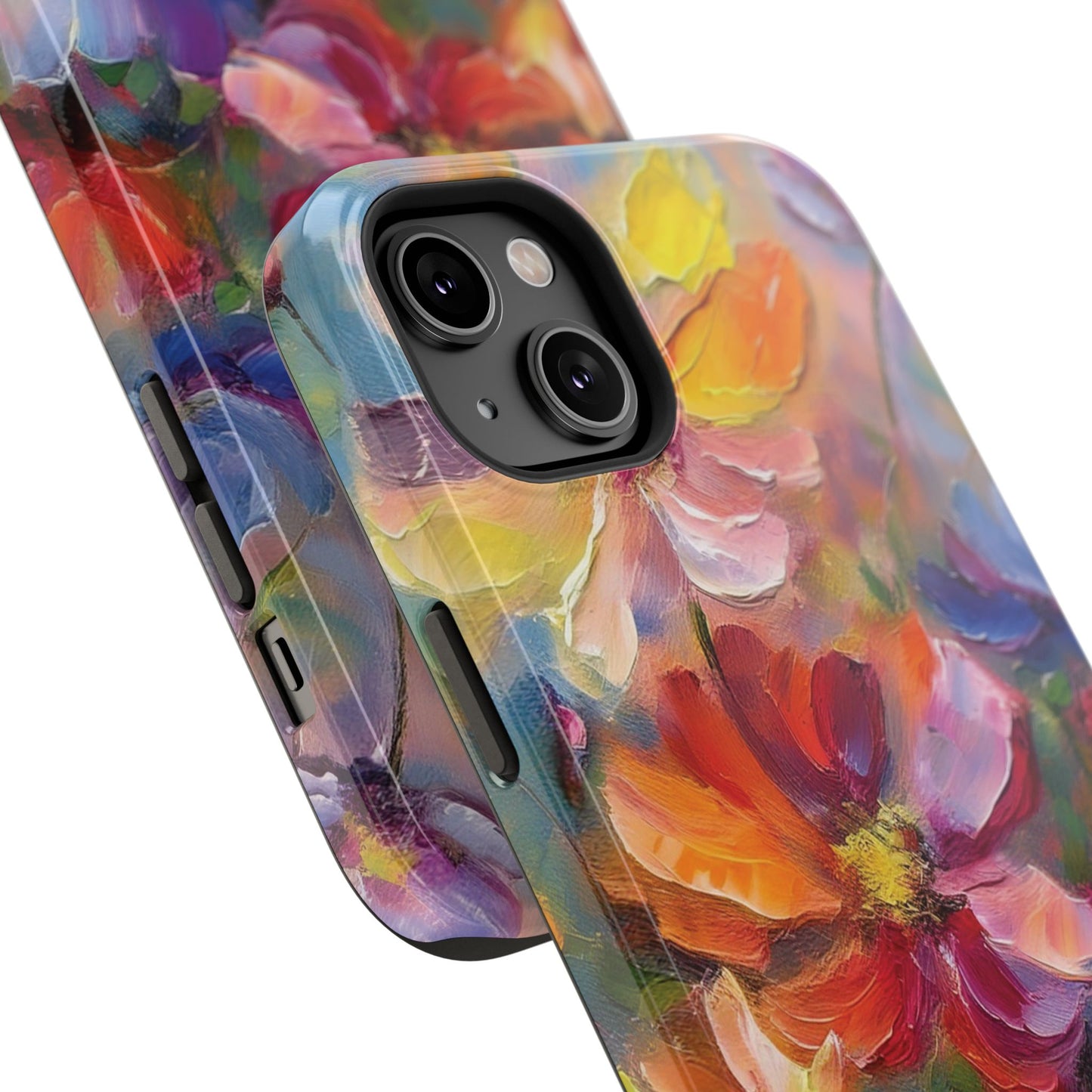 Flower Pattern Phone Case | 70s Retro | Cover for iPhone 16 15 14 13 12 SE Max Pro - Samsung Galaxy S Series - Flower Drawing