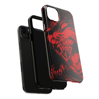 Dark Manga Swordsman Case iPhone 16 and more - Samsung | Horror Manga iPhone Case Anime Case