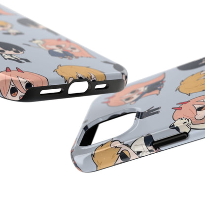 Anime Manga-Inspired Power and Denji iPhone Case for iPhone 16 and Samsung – Chainsaw Man Design