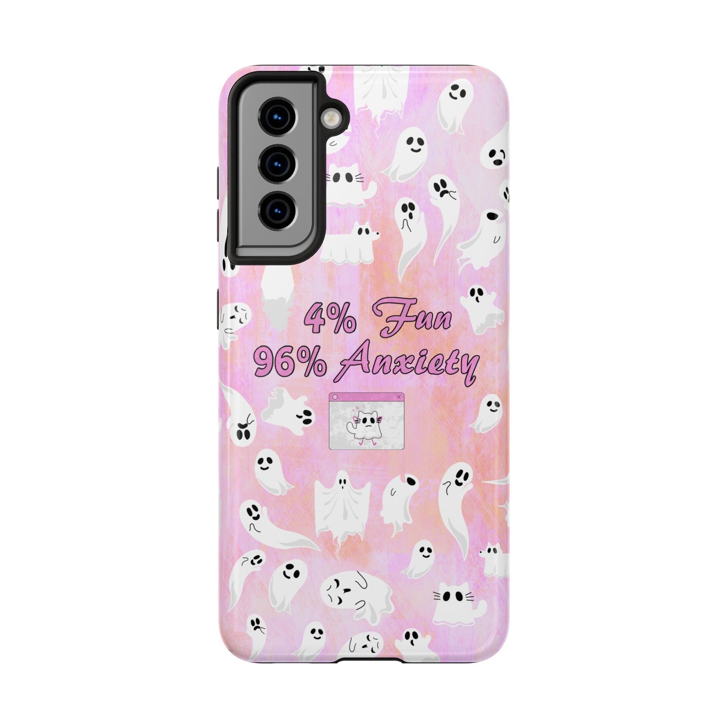 96 Anxiety Phone Case | Spooky Ghosts Halloween Case for iPhone 16 and More - Samsung