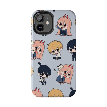 Anime Manga-Inspired Power and Denji iPhone Case for iPhone 16 and Samsung – Chainsaw Man Design