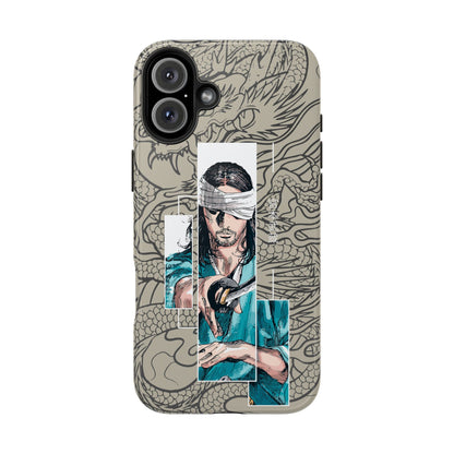 Samurai Anime Manga-Inspired iPhone Case – Musashi Design for iPhone 16-7 & Samsung