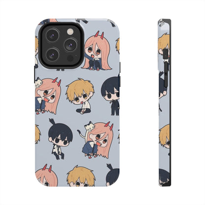 Anime Manga-Inspired Power and Denji iPhone Case for iPhone 16 and Samsung – Chainsaw Man Design