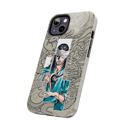 Samurai Anime Manga-Inspired iPhone Case – Musashi Design for iPhone 16-7 & Samsung