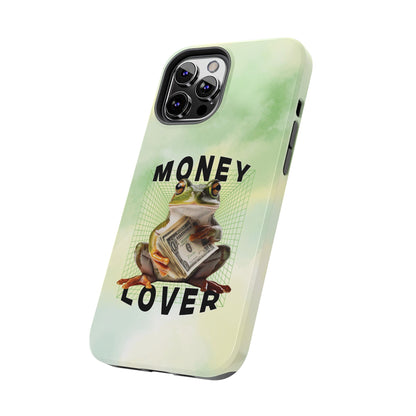 MONEY LOVER Frog Phone Case Funny Phone Case Cover for all iPhone Case - Samsung S23 S24 S23 S22