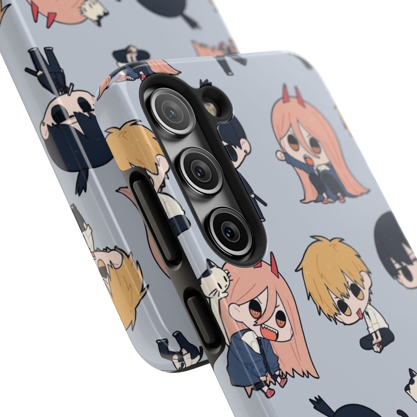 Anime Manga-Inspired Power and Denji iPhone Case for iPhone 16 and Samsung – Chainsaw Man Design