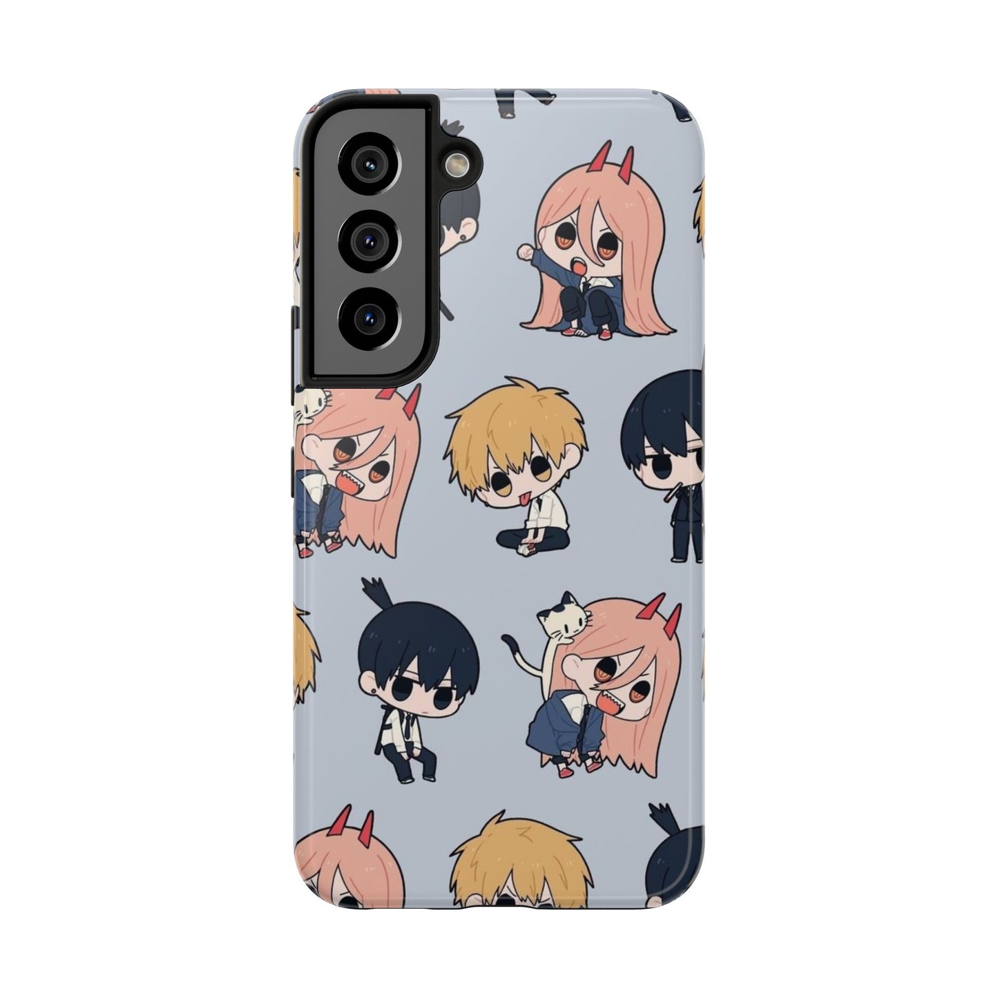 Anime Manga-Inspired Power and Denji iPhone Case for iPhone 16 and Samsung – Chainsaw Man Design