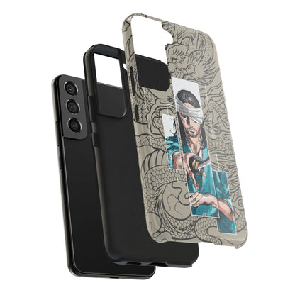 Samurai Anime Manga-Inspired iPhone Case – Musashi Design for iPhone 16-7 & Samsung