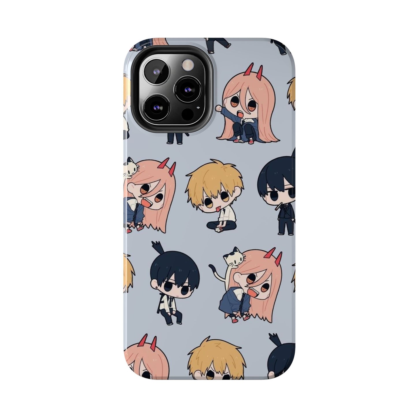 Anime Manga-Inspired Power and Denji iPhone Case for iPhone 16 and Samsung – Chainsaw Man Design