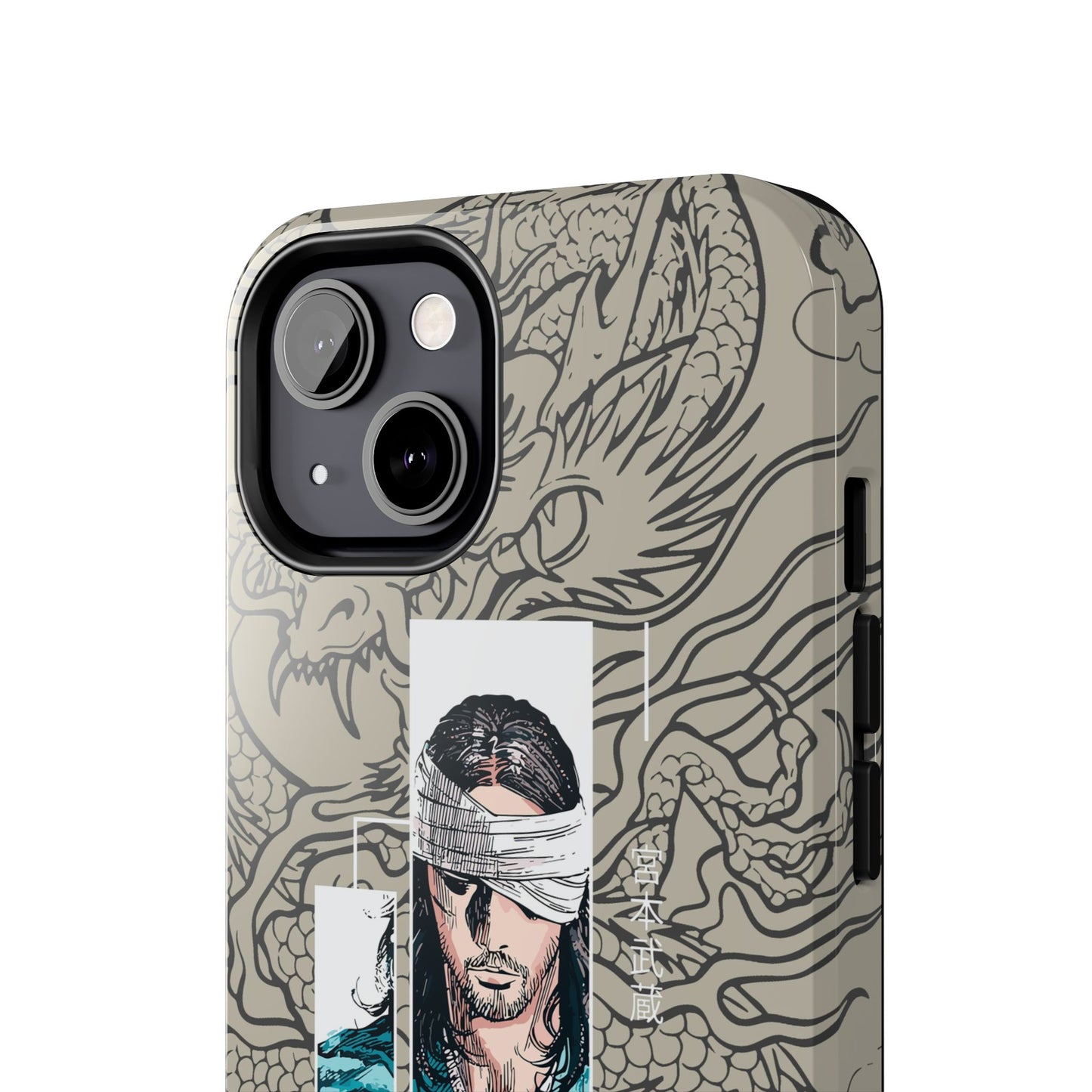 Samurai Anime Manga-Inspired iPhone Case – Musashi Design for iPhone 16-7 & Samsung