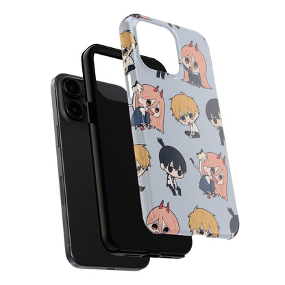 Anime Manga-Inspired Power and Denji iPhone Case for iPhone 16 and Samsung – Chainsaw Man Design