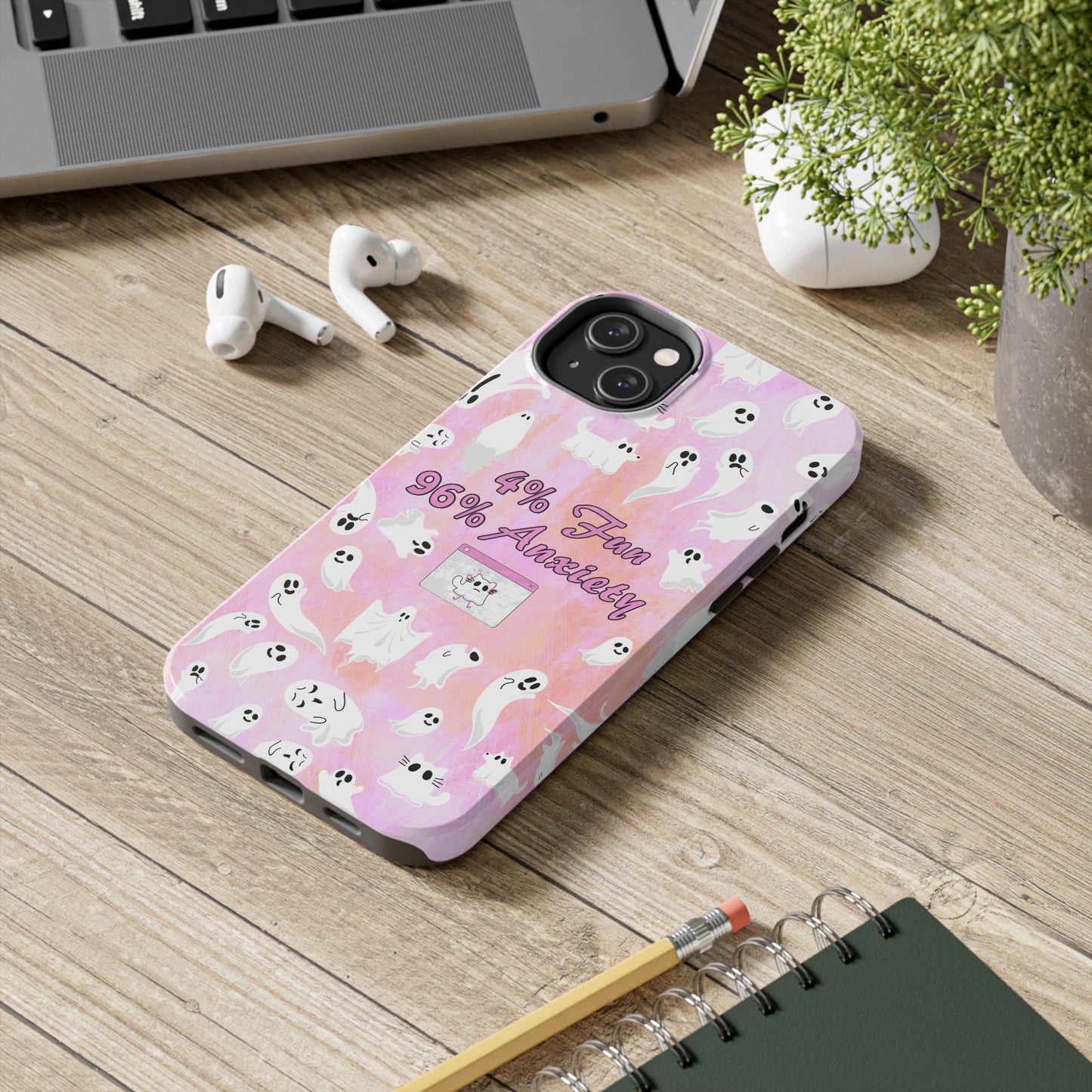 96 Anxiety Phone Case | Spooky Ghosts Halloween Case for iPhone 16 and More - Samsung