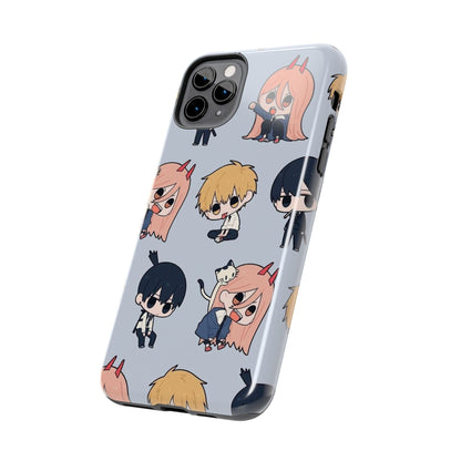 Anime Manga-Inspired Power and Denji iPhone Case for iPhone 16 and Samsung – Chainsaw Man Design