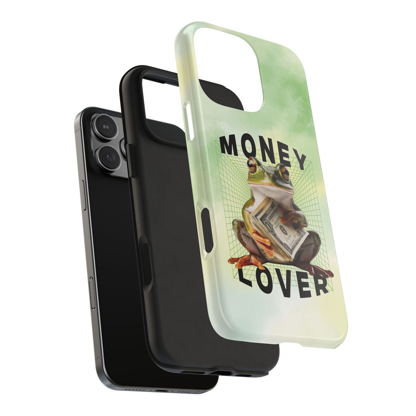 MONEY LOVER Frog Phone Case Funny Phone Case Cover for all iPhone Case - Samsung S23 S24 S23 S22