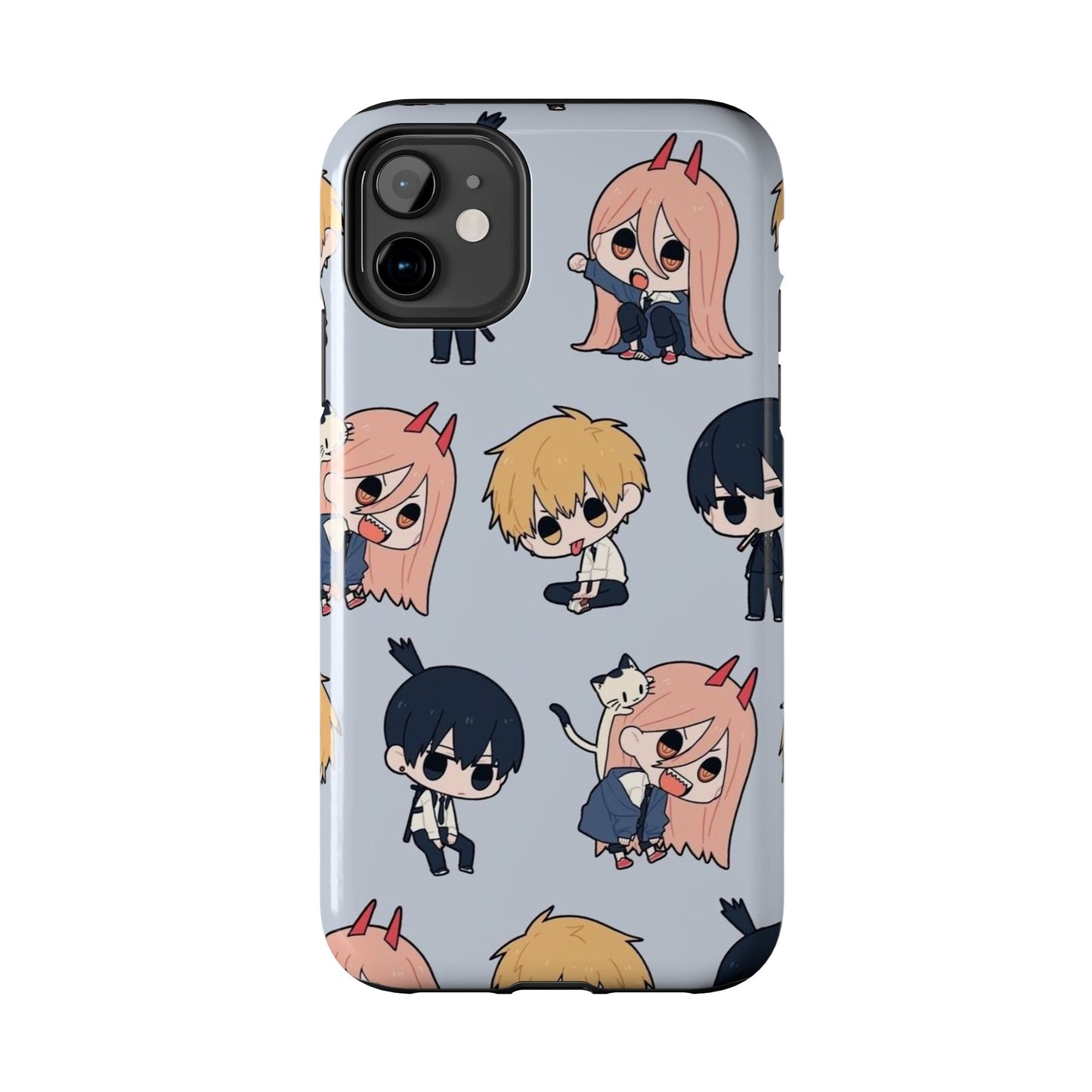 Anime Manga-Inspired Power and Denji iPhone Case for iPhone 16 and Samsung – Chainsaw Man Design