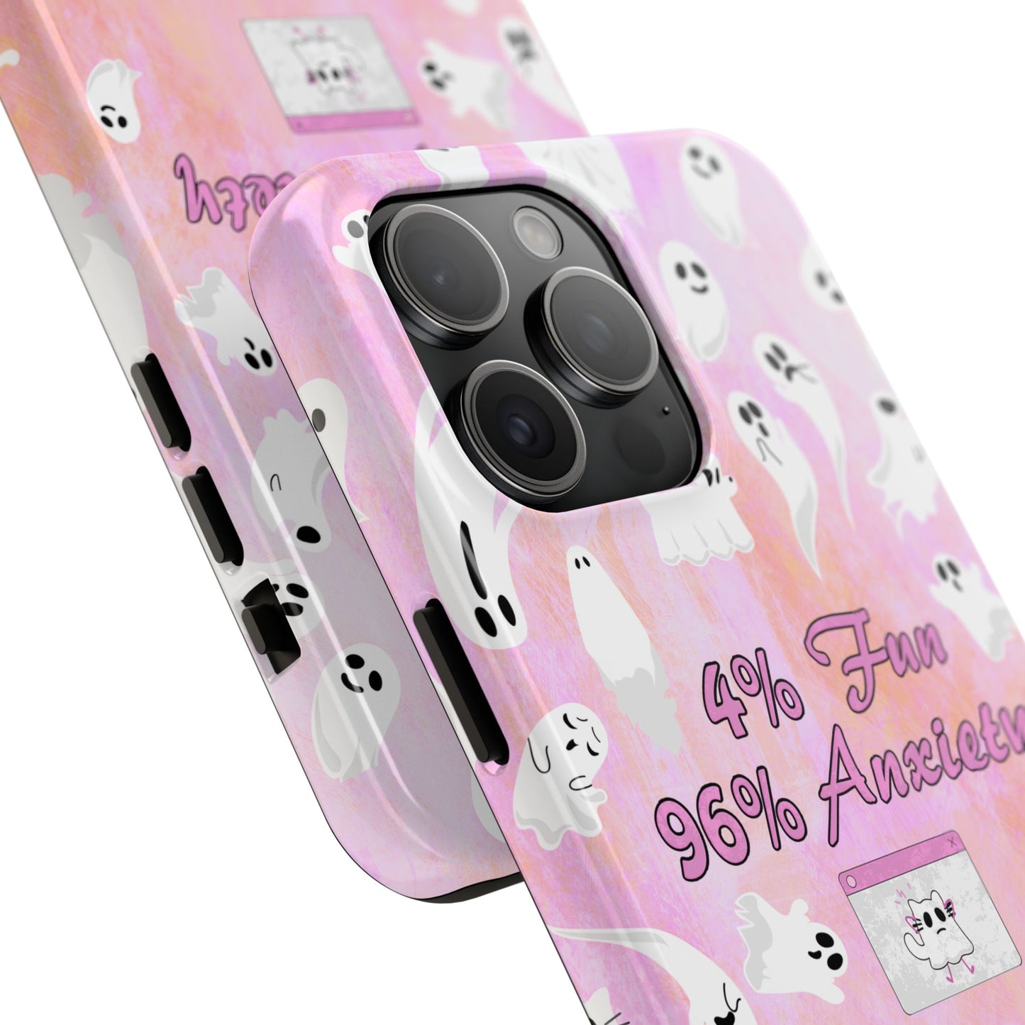 96 Anxiety Phone Case | Spooky Ghosts Halloween Case for iPhone 16 and More - Samsung