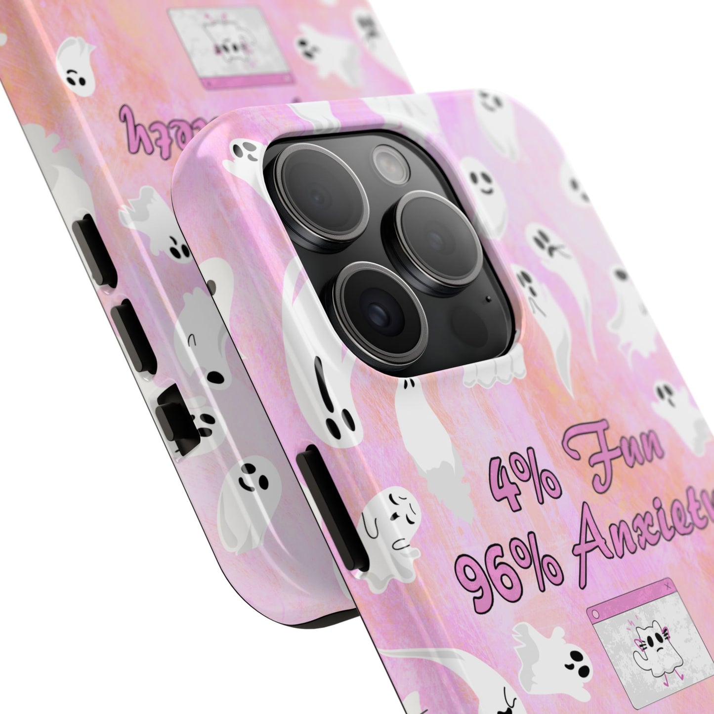 96 Anxiety Phone Case | Spooky Ghosts Halloween Case for iPhone 16 and More - Samsung