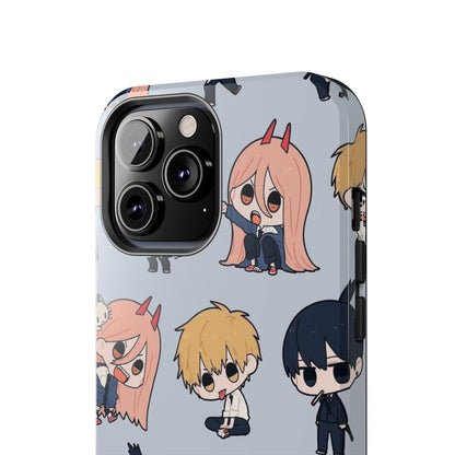 Anime Manga-Inspired Power and Denji iPhone Case for iPhone 16 and Samsung – Chainsaw Man Design