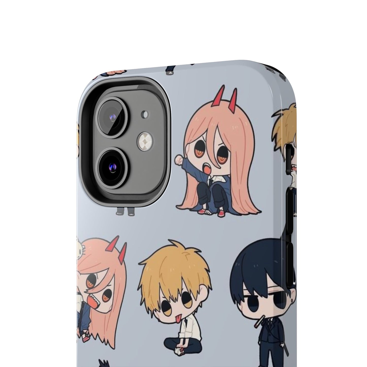 Anime Manga-Inspired Power and Denji iPhone Case for iPhone 16 and Samsung – Chainsaw Man Design