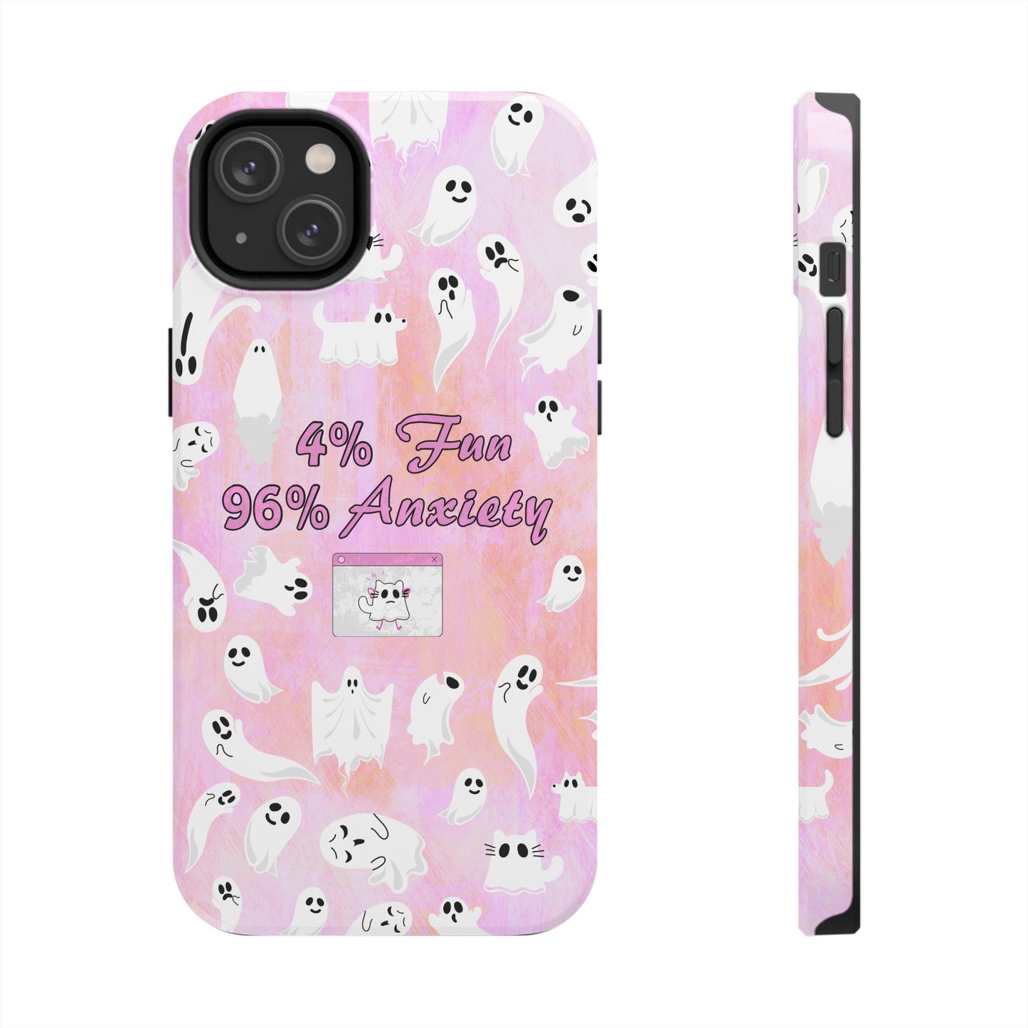 96 Anxiety Phone Case | Spooky Ghosts Halloween Case for iPhone 16 and More - Samsung