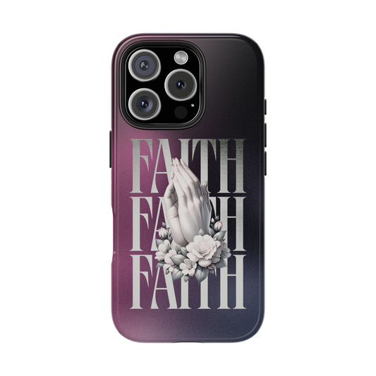 Faith Phone Case - Praying Hands Design, Christian Phone Cover for iPhone & Samsung