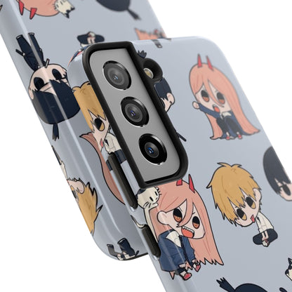 Anime Manga-Inspired Power and Denji iPhone Case for iPhone 16 and Samsung – Chainsaw Man Design