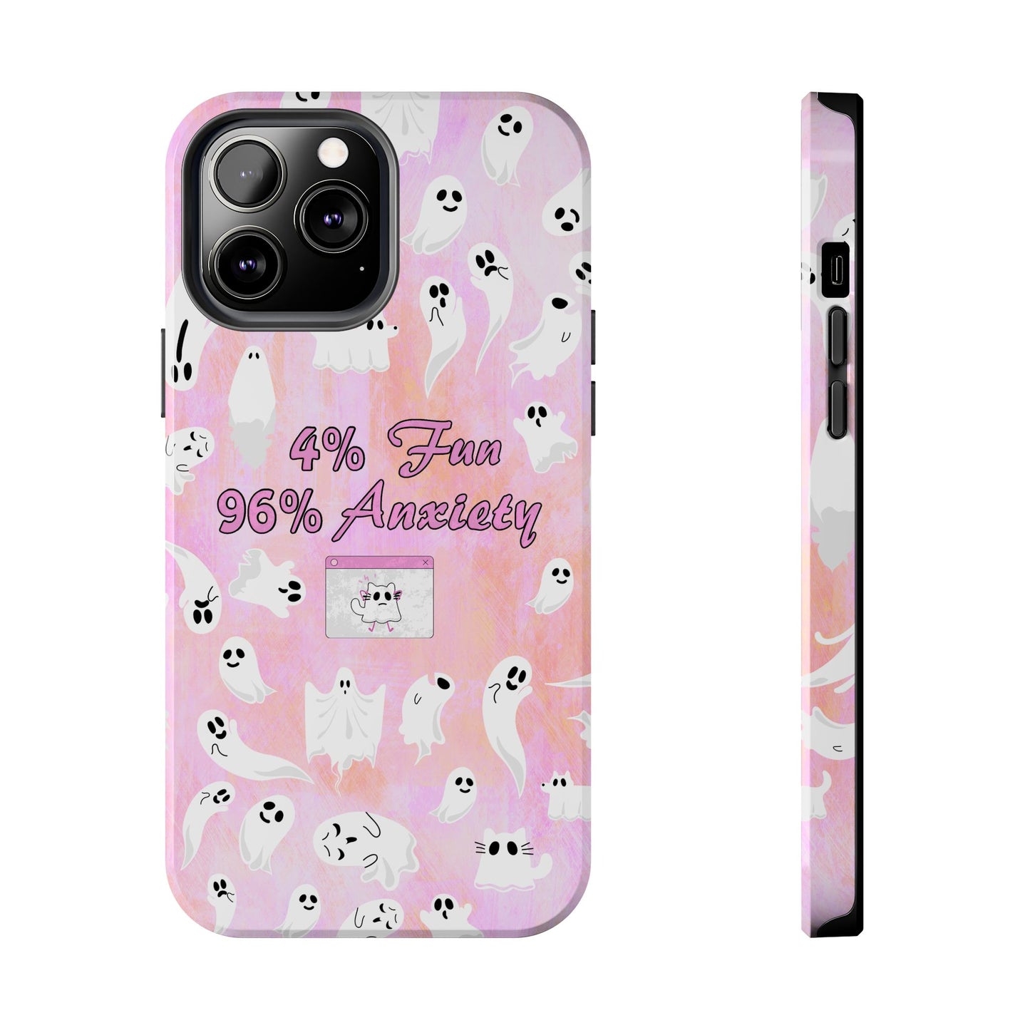 96 Anxiety Phone Case | Spooky Ghosts Halloween Case for iPhone 16 and More - Samsung