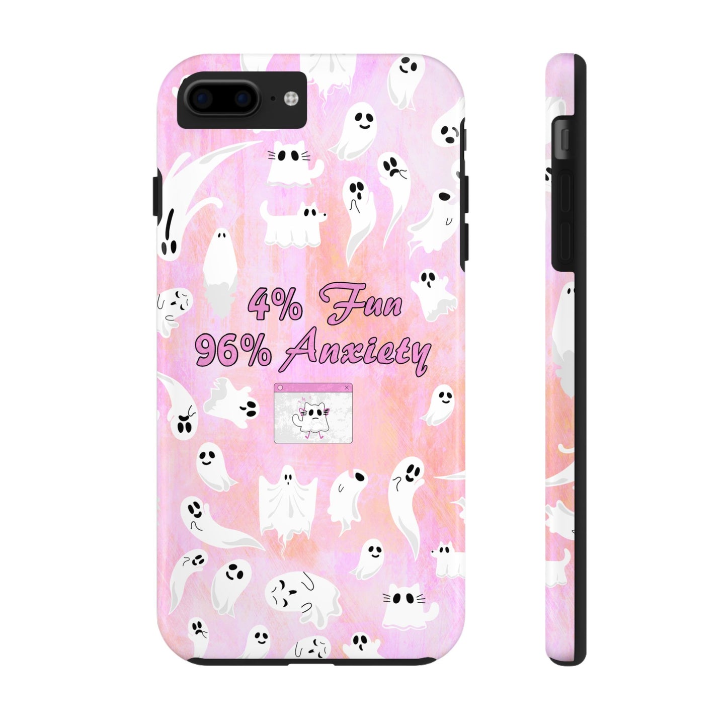 96 Anxiety Phone Case | Spooky Ghosts Halloween Case for iPhone 16 and More - Samsung