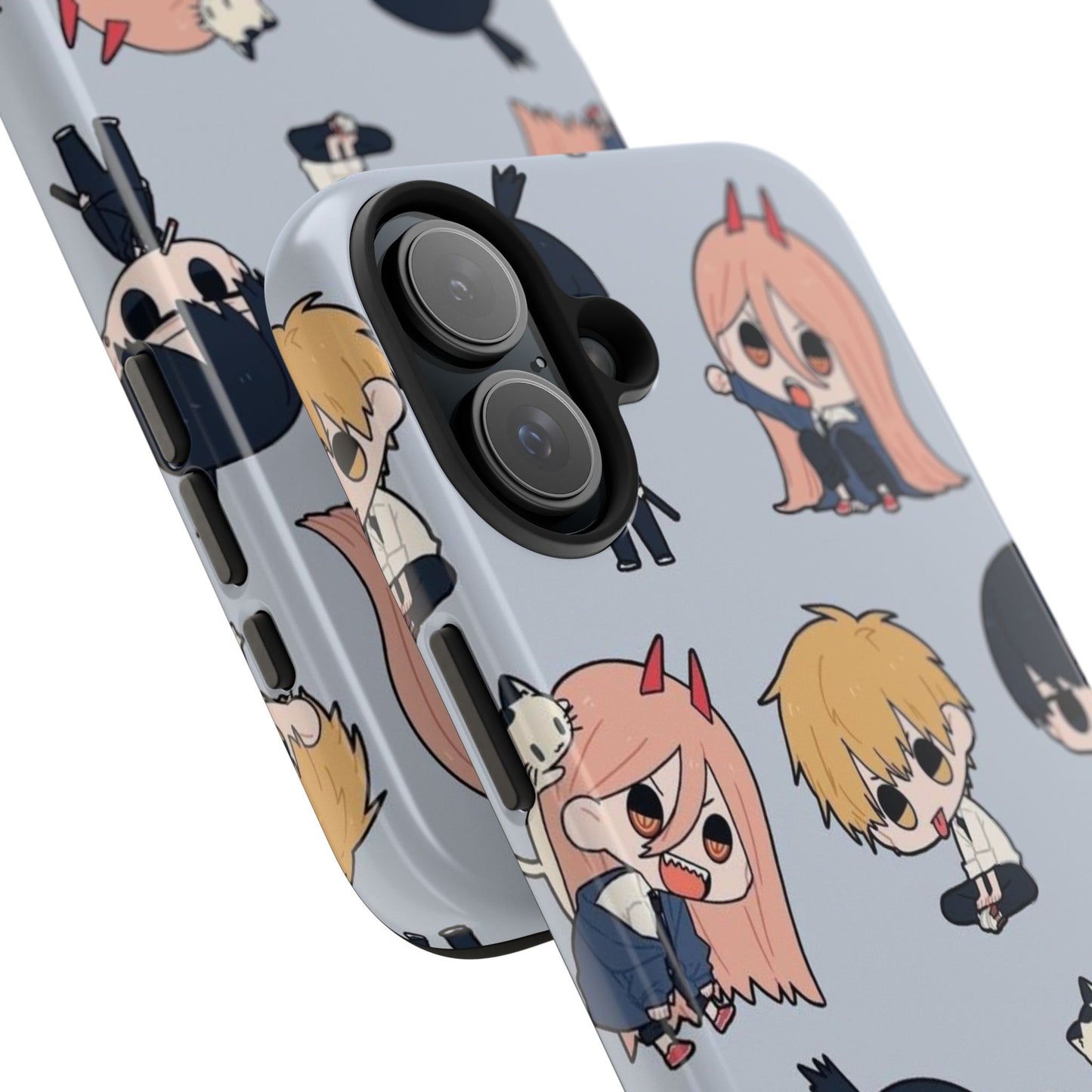 Anime Manga-Inspired Power and Denji iPhone Case for iPhone 16 and Samsung – Chainsaw Man Design