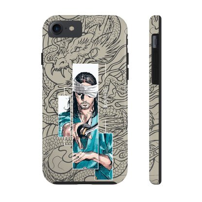 Samurai Anime Manga-Inspired iPhone Case – Musashi Design for iPhone 16-7 & Samsung