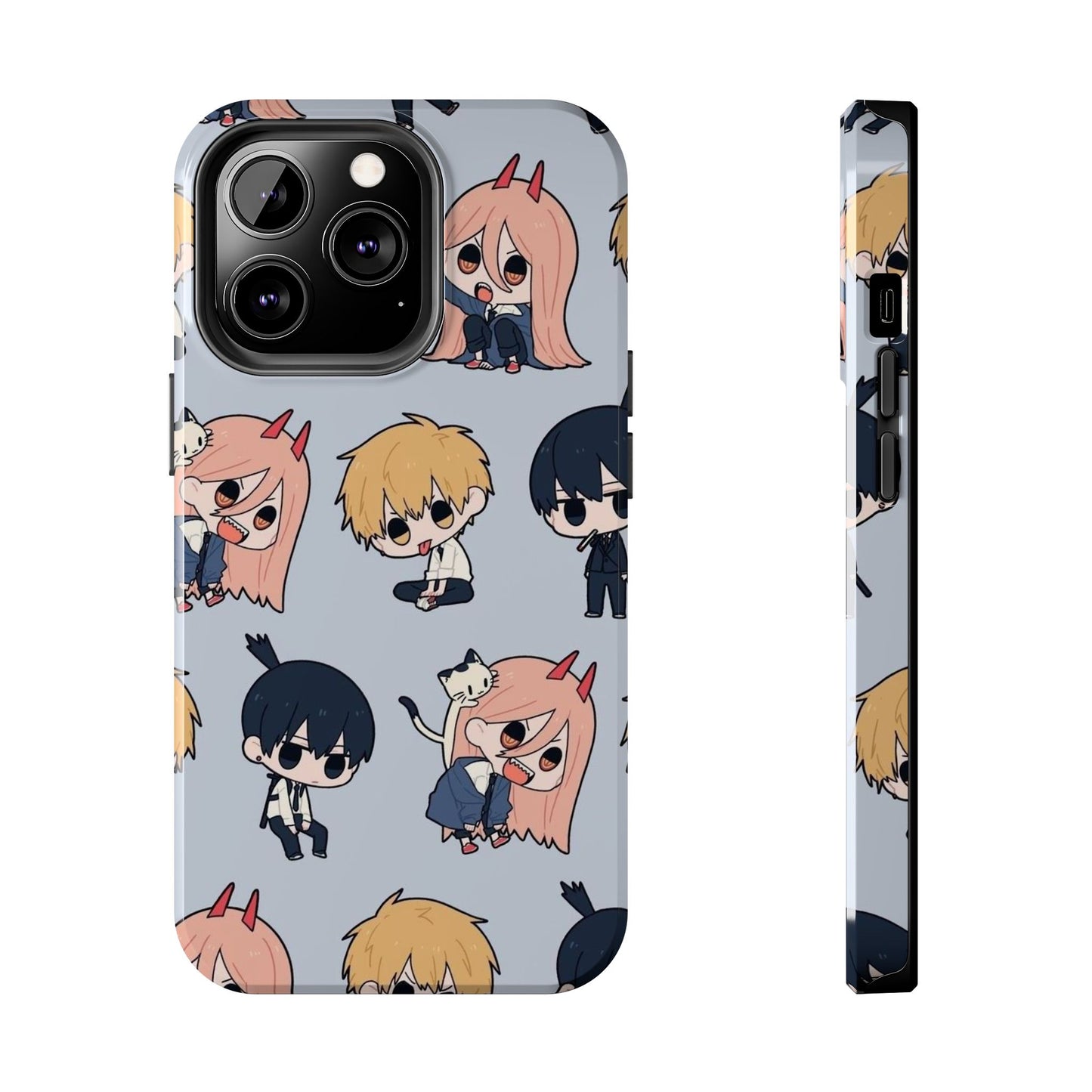 Anime Manga-Inspired Power and Denji iPhone Case for iPhone 16 and Samsung – Chainsaw Man Design