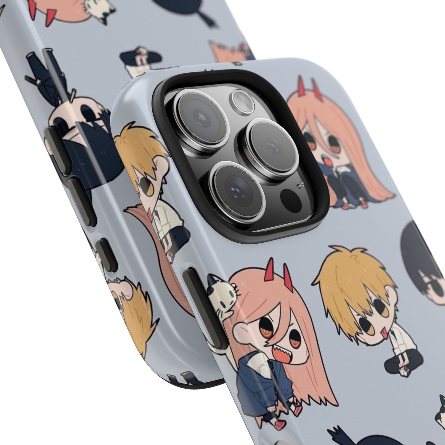 Anime Manga-Inspired Power and Denji iPhone Case for iPhone 16 and Samsung – Chainsaw Man Design