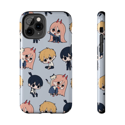 Anime Manga-Inspired Power and Denji iPhone Case for iPhone 16 and Samsung – Chainsaw Man Design